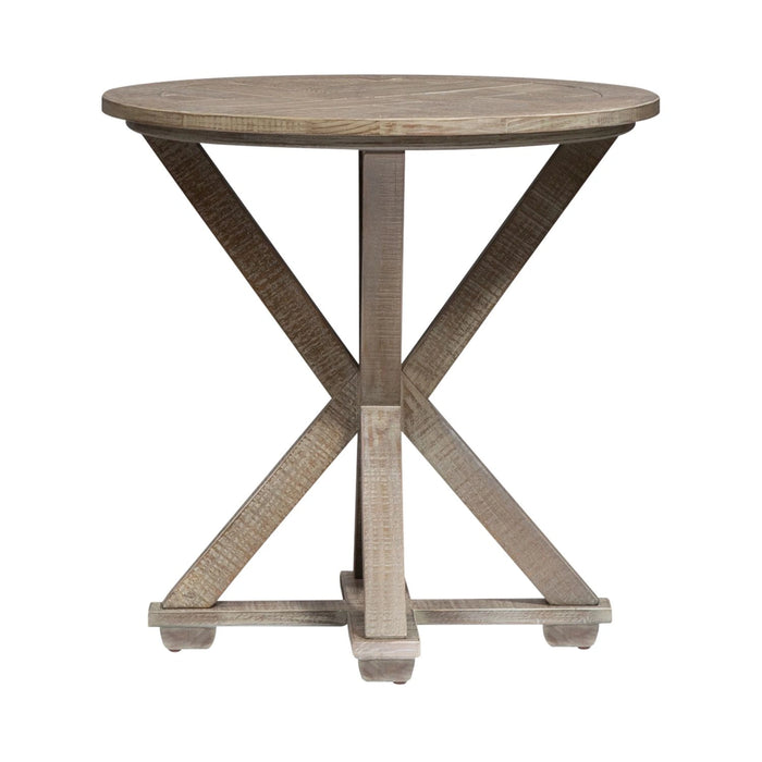 Parkland Falls End Table in Weathered Taupe image