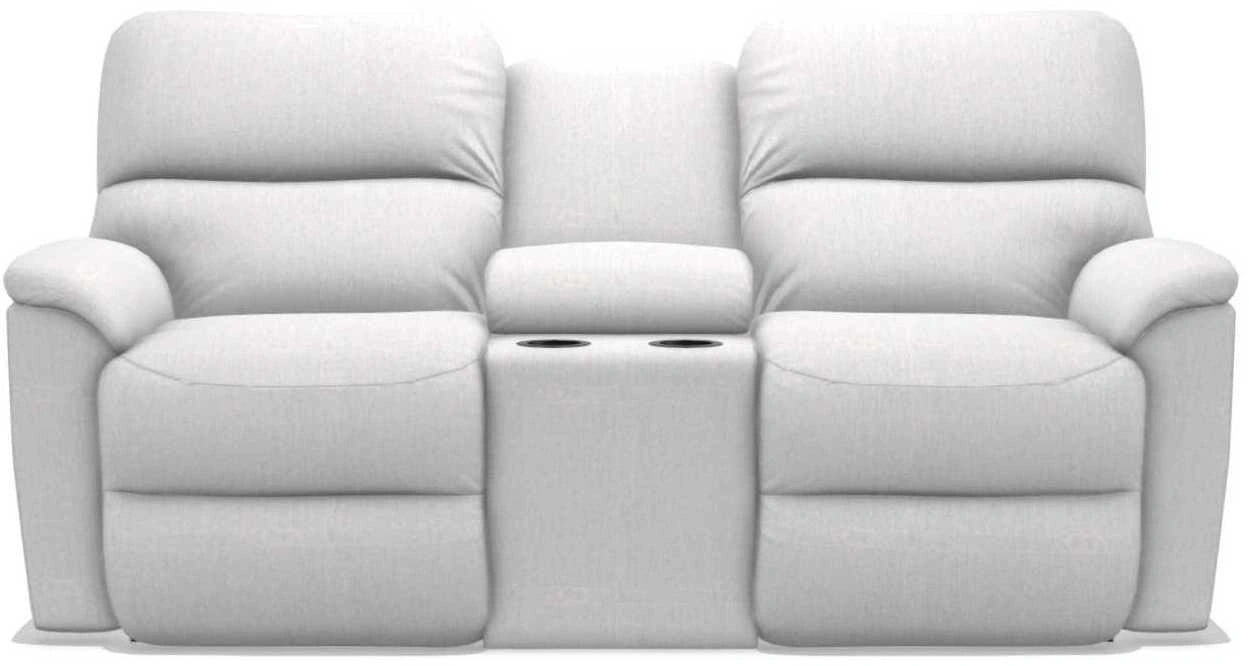 La-Z-Boy Brooks Muslin Power Reclining Loveseat with Headrest and Console