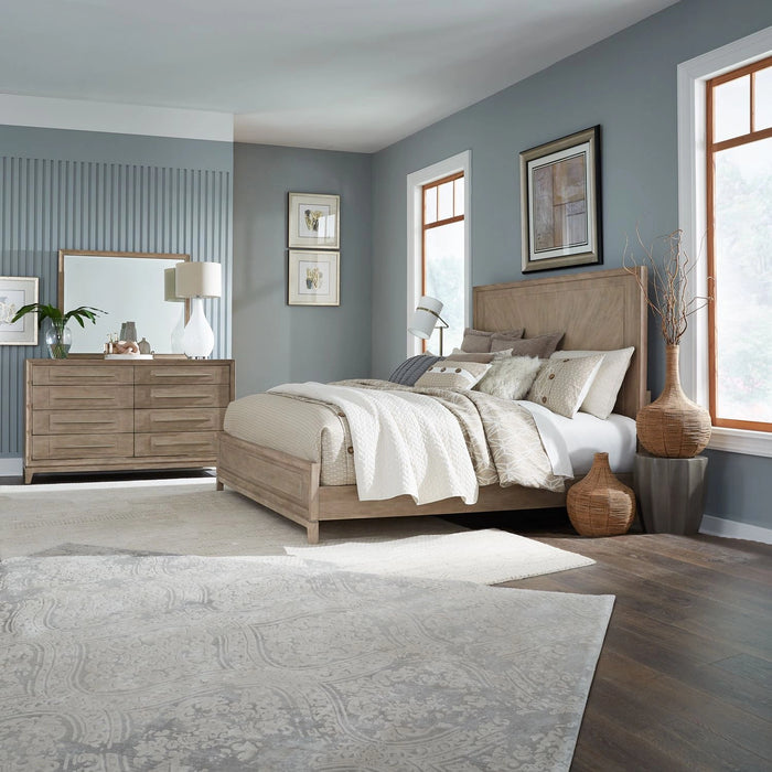 Brentwood King Panel Bed, Dresser & Mirror image