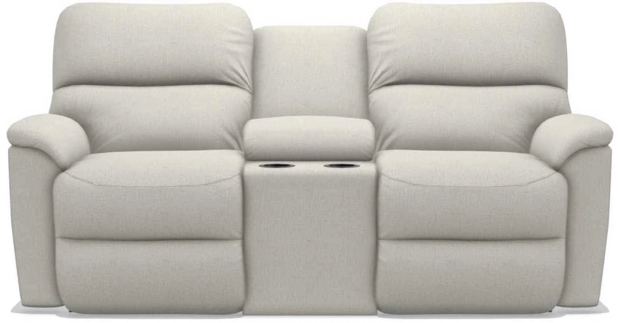 La-Z-Boy Brooks Pearl Power Reclining Loveseat with Headrest and Console