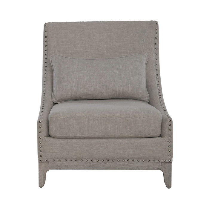 Liberty Furniture Harlequin Upholstered Accent Chair in Weathered Linen