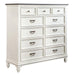 Allyson Park 11 Drawer Chesser in Wirebrushed White image