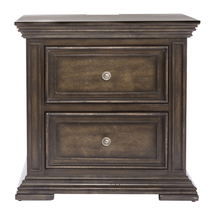 Big Valley 2 Drawer Night Stand w/ Charging Station image
