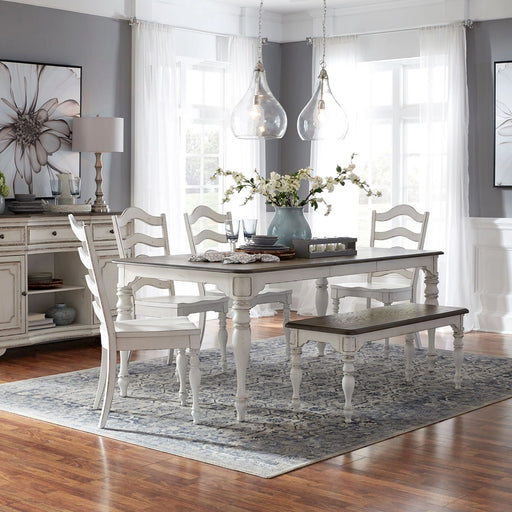 Magnolia Manor 6 Piece Leg Table Set image