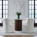 Accent Dining Accent Dining Chair w/ Casters - Ivory - Plourde Furniture Co (Caribou, ME)