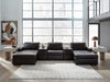 Modmax II Double Chaise Sectional with Audio Consoles - Plourde Furniture Co (Caribou, ME)