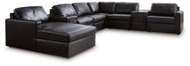 Modmax II Sectional with Chaise and Audio Consoles - Plourde Furniture Co (Caribou, ME)