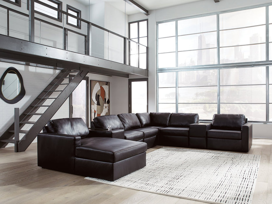 Modmax II Sectional with Chaise and Storage Consoles - Plourde Furniture Co (Caribou, ME)