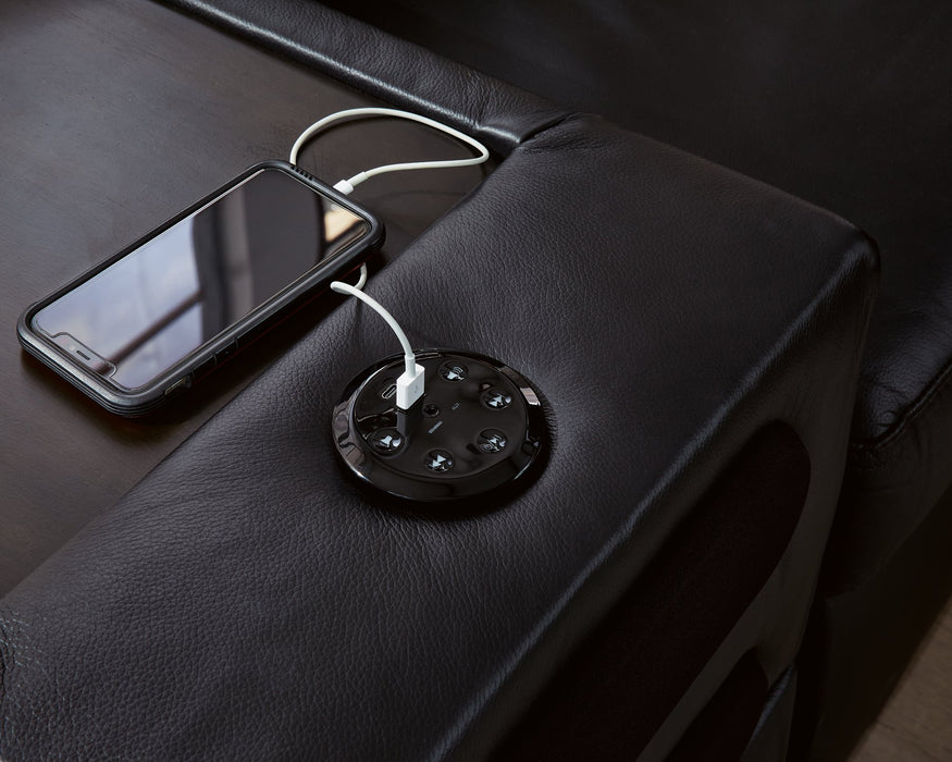 Modmax II Sectional with Chaise and Audio Consoles - Plourde Furniture Co (Caribou, ME)