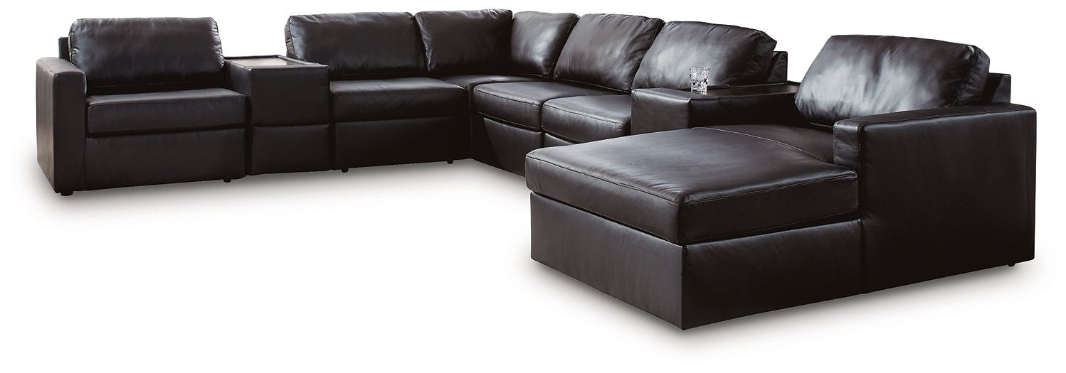 Modmax II Sectional with Chaise and Storage Consoles - Plourde Furniture Co (Caribou, ME)