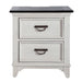 Allyson Park 2 Drawer Nightstand with Charging Station in White image