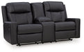 Mackmenville Reclining Loveseat with Console - Plourde Furniture Co (Caribou, ME)