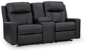 Mackmenville Reclining Loveseat with Console - Plourde Furniture Co (Caribou, ME)