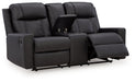Mackmenville Reclining Loveseat with Console - Plourde Furniture Co (Caribou, ME)