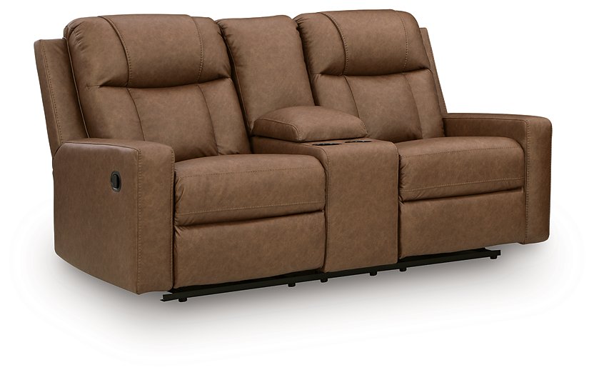 Mackmenville Reclining Loveseat with Console - Plourde Furniture Co (Caribou, ME)