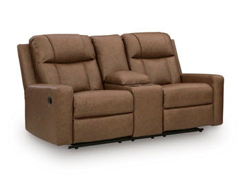 Mackmenville Reclining Loveseat with Console - Plourde Furniture Co (Caribou, ME)
