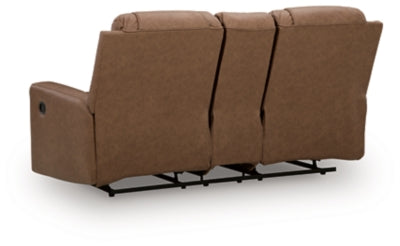 Mackmenville Reclining Loveseat with Console - Plourde Furniture Co (Caribou, ME)
