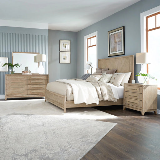 Brentwood King Panel Bed, Dresser & Mirror, Night Stand image