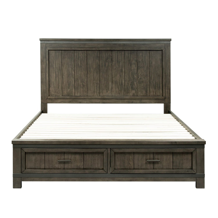 Thornwood Hills King Two Sided Storage Bed, Dresser & Mirror - Plourde Furniture Co (Caribou, ME)
