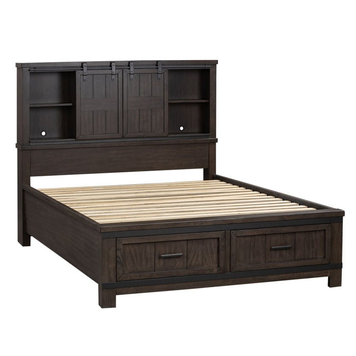 Thornwood Hills King Bookcase Bed - Plourde Furniture Co (Caribou, ME)