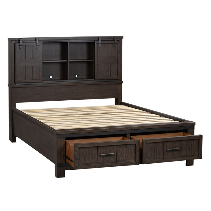 Thornwood Hills King Bookcase Bed - Plourde Furniture Co (Caribou, ME)