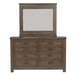 Thornwood Hills King Bookcase Bed, Dresser & Mirror - Plourde Furniture Co (Caribou, ME)