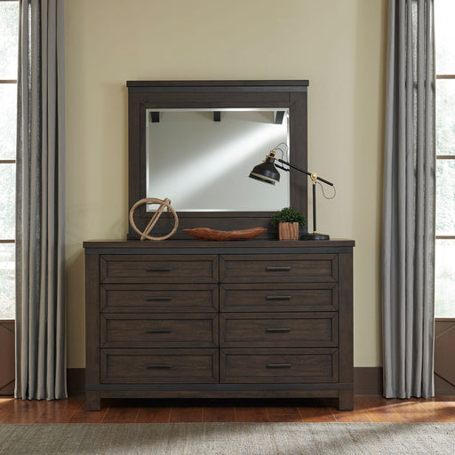 Thornwood Hills King Bookcase Bed, Dresser & Mirror, Night Stand - Plourde Furniture Co (Caribou, ME)