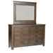 Thornwood Hills King Panel Bed, Dresser & Mirror, Night Stand - Plourde Furniture Co (Caribou, ME)