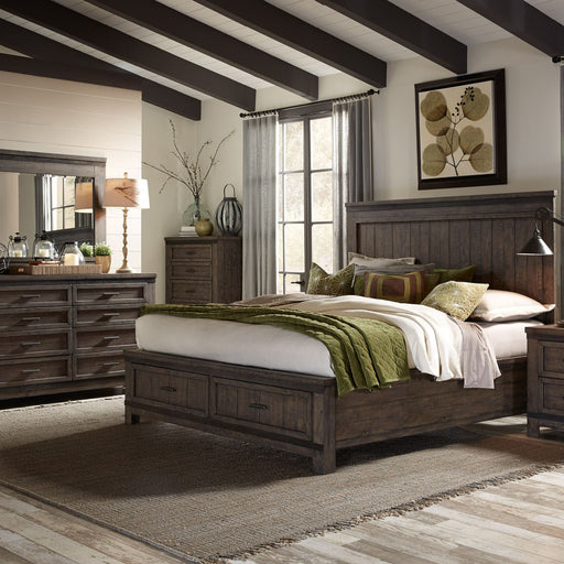 Thornwood Hills King Storage Bed, Dresser & Mirror, Chest image