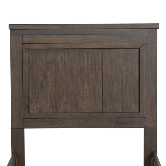 Thornwood Hills Twin Panel Bed in Rock Beaten Gray - Plourde Furniture Co (Caribou, ME)