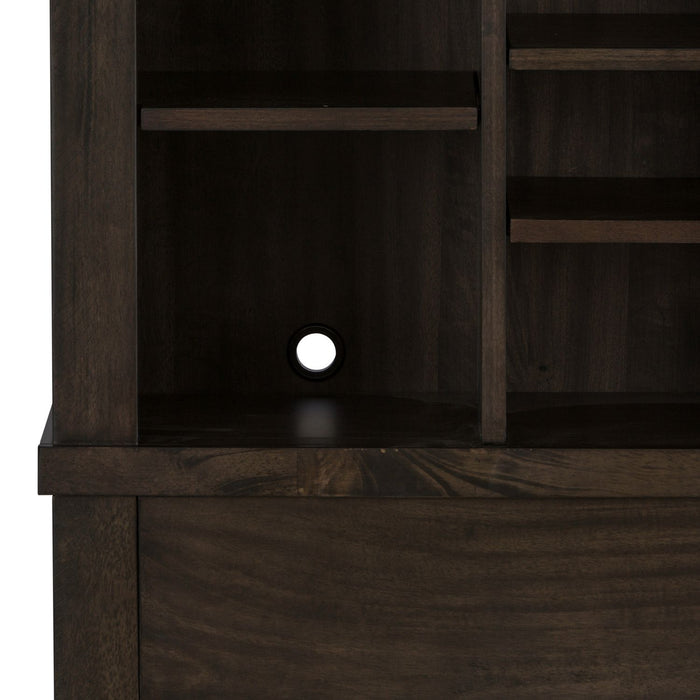 Thornwood Hills Full Bookcase Bed in Rock Beaten Gray - Plourde Furniture Co (Caribou, ME)