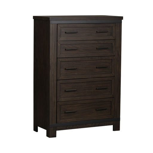 Thornwood Hills 5-Drawer Chest in Rock Beaten Gray - Plourde Furniture Co (Caribou, ME)