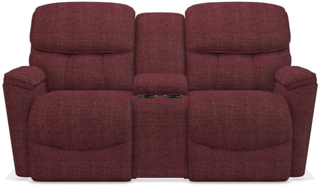 La-Z-Boy Kipling Cherry La-Z-Time Power-Reclineï¿½ Reclining Loveseat With Power Headrest and Console