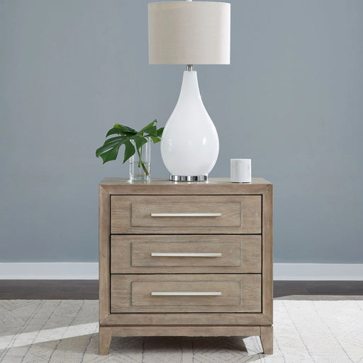 Brentwood 3 Drawer Nightstand w/ Charging Station image