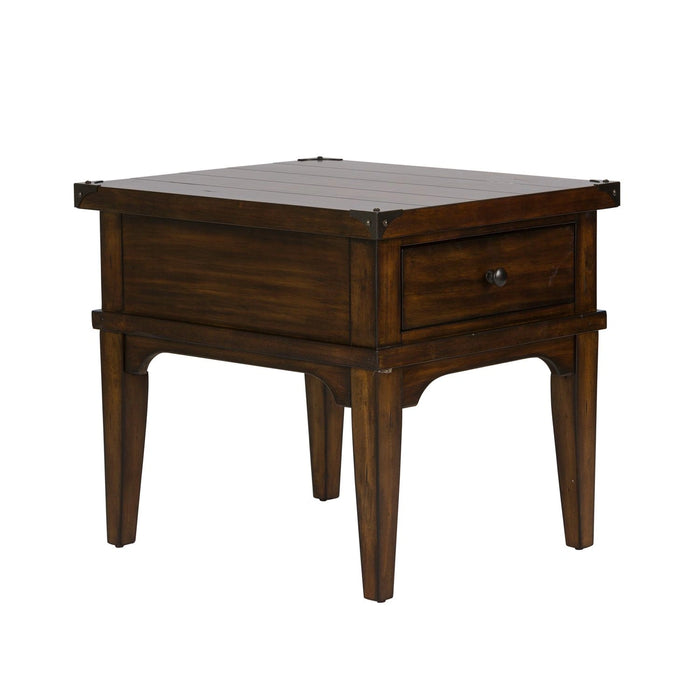 Aspen Skies End Table in Russet Brown image