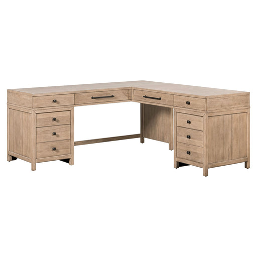 Proximity Place L Shaped Desk Set - Plourde Furniture Co (Caribou, ME)