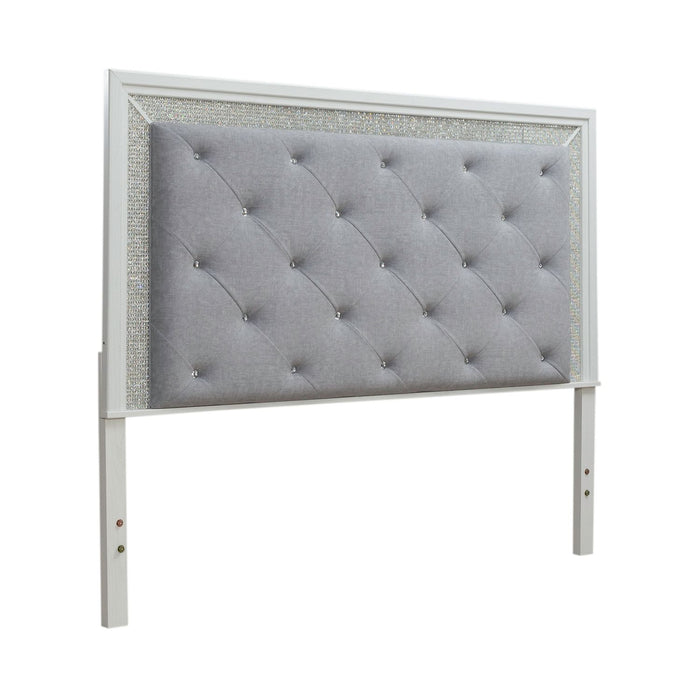 Reflections King Uph Panel HB w/ Lights - Plourde Furniture Co (Caribou, ME)