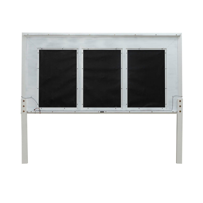 Reflections King Uph Panel HB w/ Lights - Plourde Furniture Co (Caribou, ME)