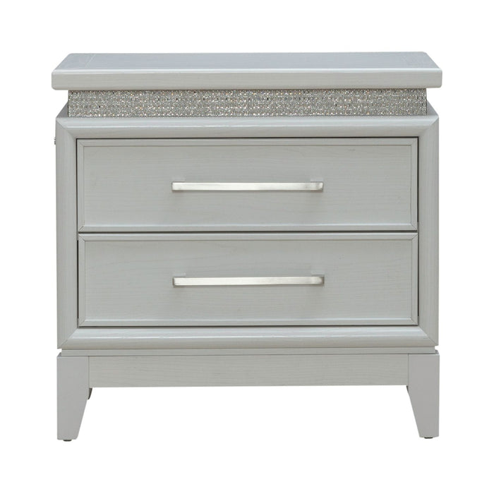 Reflections Nightstand w/ Lights and Charging Station - Plourde Furniture Co (Caribou, ME)