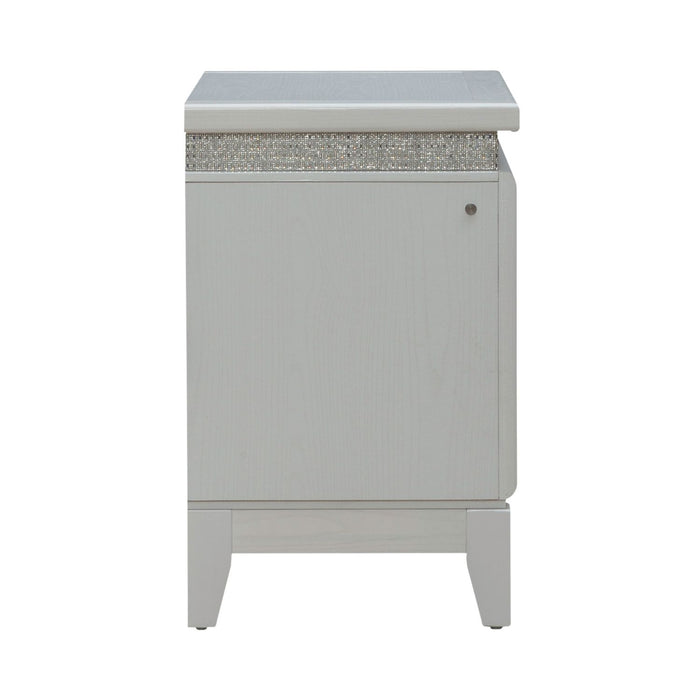 Reflections Nightstand w/ Lights and Charging Station - Plourde Furniture Co (Caribou, ME)