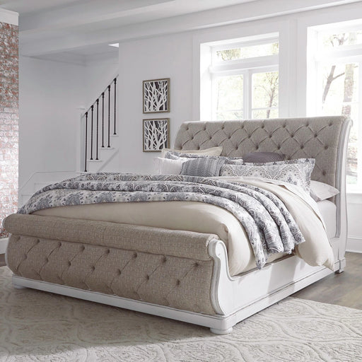 Magnolia Manor King California Upholstered Sleigh Bed image
