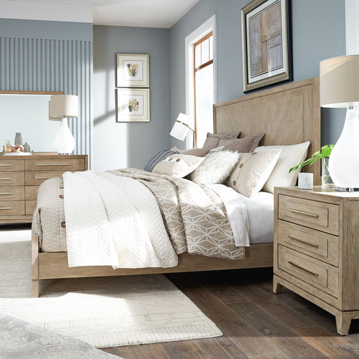 Brentwood King California Panel Bed, Dresser & Mirror, Night Stand - Plourde Furniture Co (Caribou, ME)
