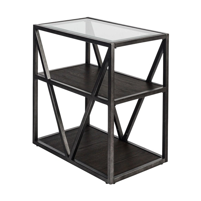 Arista Chair Side Table in Cobblestone Brown image