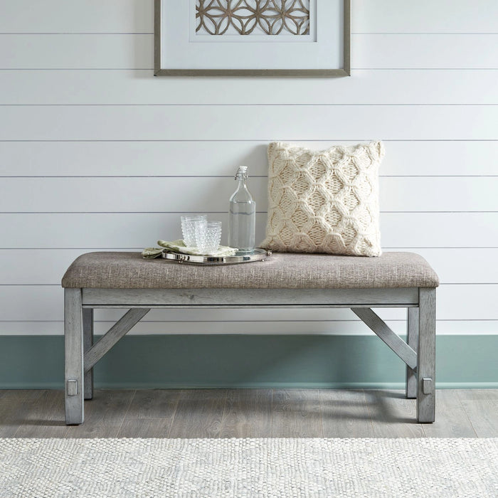 Newport Dining Bench in Smokey Grey image