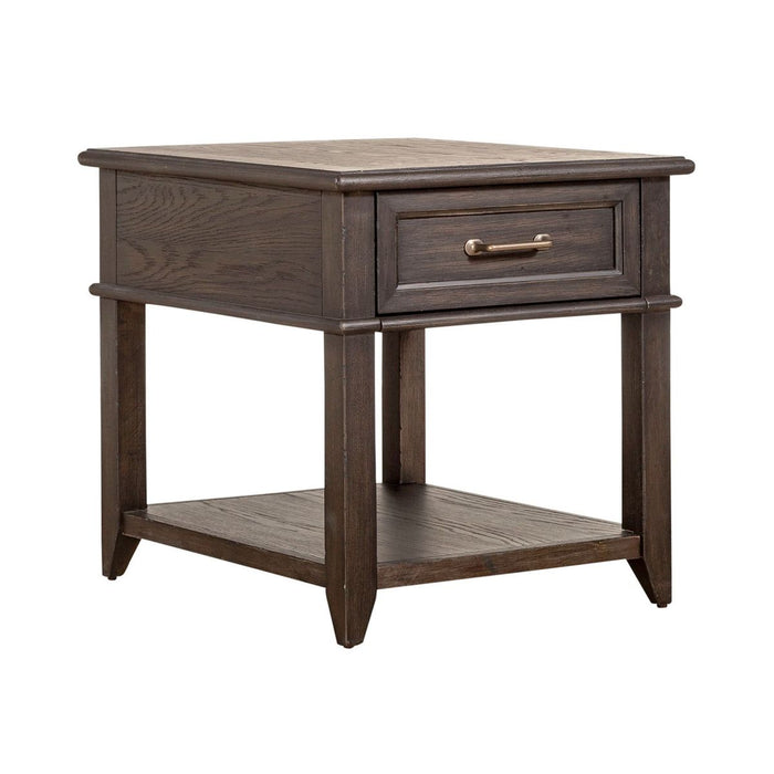 Liberty Furniture Mill Creek Drawer End Table in Peppercorn image
