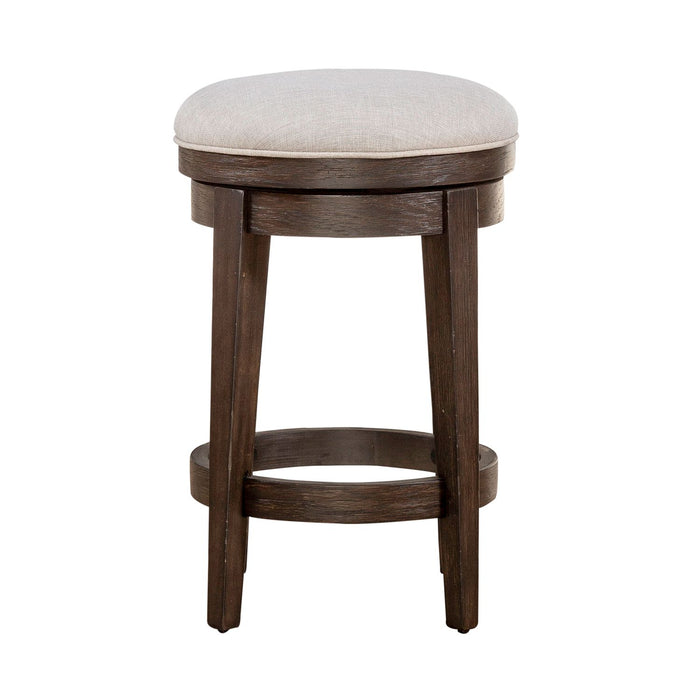 Mill Creek Console Swivel Stool in Peppercorn - Plourde Furniture Co (Caribou, ME)
