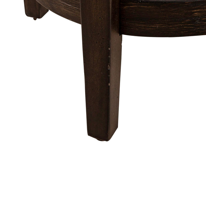 Mill Creek Console Swivel Stool in Peppercorn - Plourde Furniture Co (Caribou, ME)