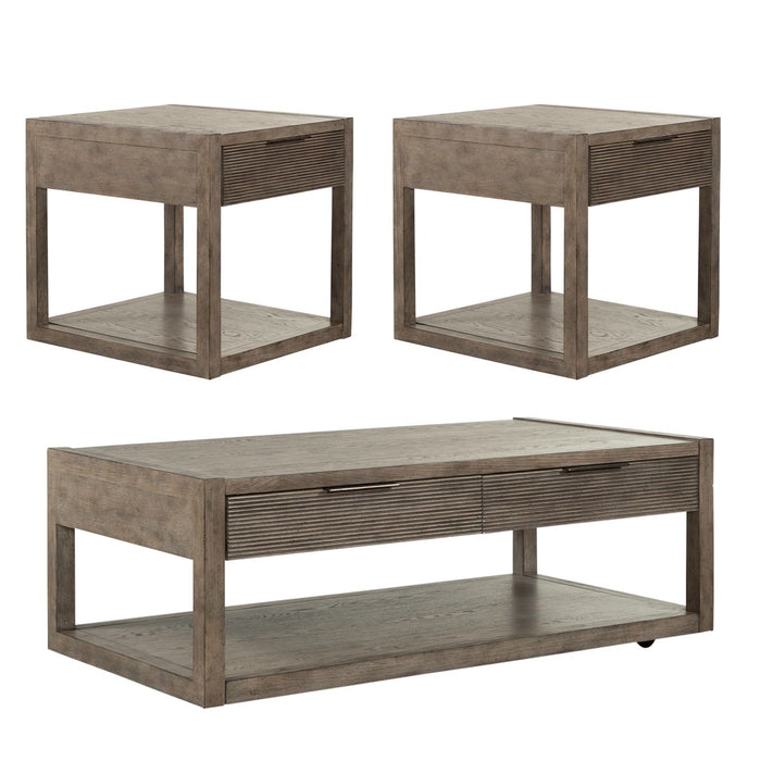 Bartlett Field 3 Piece Set (1-Cocktail 2-End Tables) - Plourde Furniture Co (Caribou, ME)