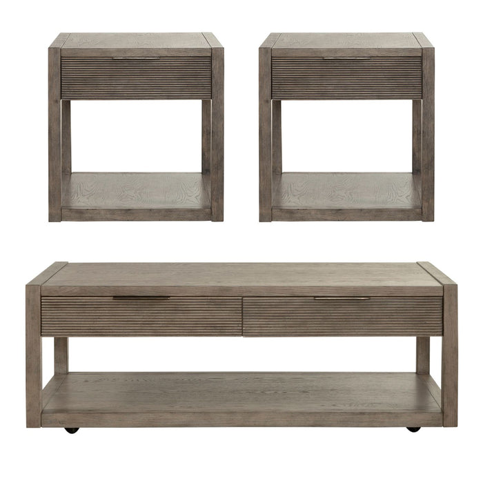 Bartlett Field 3 Piece Set (1-Cocktail 2-End Tables) - Plourde Furniture Co (Caribou, ME)