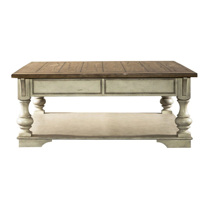 Morgan Creek Cocktail Table in Antique White image